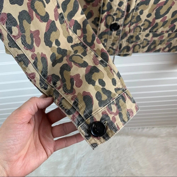 NWOT Veronica Beard Mercer Leopard Print Jacket Military Inspire Designer Medium - Picture 10 of 16